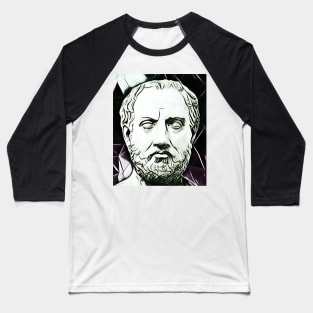 Thucydides Black and White Portrait | Thucydides Artwork 3 Baseball T-Shirt